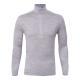Gray Shell Quick-Dry Half-Zip Mens Outdoor Wool Long-Sleeve