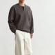 Mens Plus-Size Lightweight Crew-Neck Sweatshirt