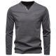 Mens V Neck Slim Fit Base Layer Shirt