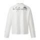 New American-style Retro Dark-themed Trendy Printed Mens Long-sleeve Shirt