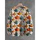 Mens 3D Crew Neck Sweatshirt With Bold Needle Digital Print