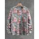 Mens 3D Crew Neck Sweatshirt With Bold Needle Digital Print