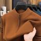 Mens New Mid-Season Winter Casual Thickened Half-Turtleneck Wool Sweater