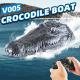 Simulated Crocodile Head Remote-control Ship Childrens Water Ship Model Toys Boy Spoof