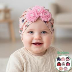 SUNFLOWER Sticky Beads Soft Printed Childrens Hat