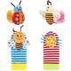 Baby Cartoon Animal Wrist Bell Socks Suit