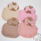 Pure Color Ruffles Childrens Saliva Towel Suit