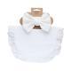Pure Color Ruffles Childrens Saliva Towel Suit