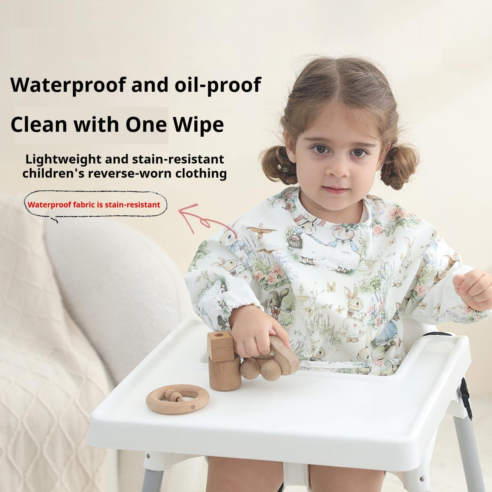Childrens Gown Waterproof Inside-out Bib