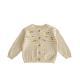 Flower Embroidered Hollow Long Sleeve Sun Protection Empty Knitted Coat