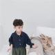 Childrens Shirt Japanese Style Retro Batwing Sleeve Lapel Cotton Linen
