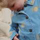 Lemon Distressed Coat Vintage Frosted Suspender Shorts Bow Vest Skirt
