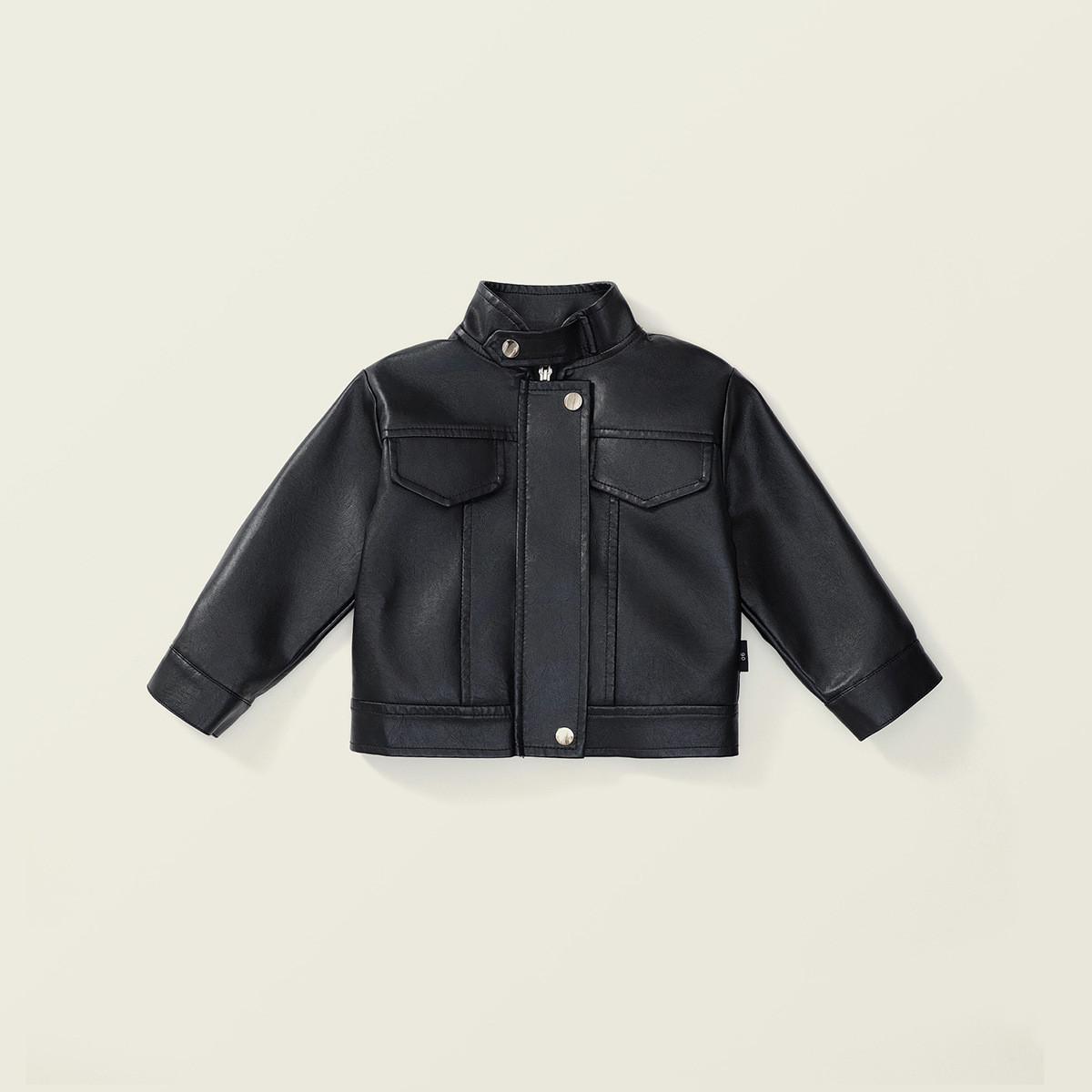 Short Stand Collar Jacket Top Motorcycle Clothing