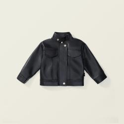 Short Stand Collar Jacket Top Motorcycle Clothing