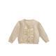 Spring Girls V-neck Flounce Knitted Coat