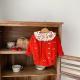 Baby Girl Red Love Embroidered Strap Ha Yi