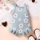Childrens Clothing Baby Strap Embroidery Light Blue Vest Jumpsuit