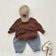 Japanese Style Simple Retro Baggy Pants