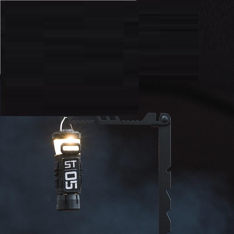 Stainless Steel Multi-gear Adjustable Blackened Lamp Holder