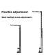 Stainless Steel Multi-gear Adjustable Blackened Lamp Holder