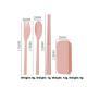 Foldable tableware-blue spoon + chopsticks + fork-1 set - Option1