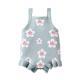 Childrens Clothing Baby Strap Embroidery Light Blue Vest Jumpsuit