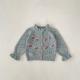 Loose Hollow Embroidered Knitted Coat All-match Cardigan