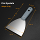Curtain wall scraper-4.25 * 19 *3cm-gray-pp+201 stainless steel-1 handle - Option1