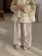 Curling Straight-leg Pants Baby Loose Casual Trousers