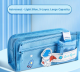 Portable Stationery Pencil Case-Planet Aerospace Model-Blue-1 - Option1