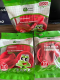 Disposable tableware set-10 people-red-PP+ plant fiber-1 set - Option1