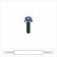 EFsolid Titanium Alloy Flange Head Screw Head Floor Empty Motorcycle Modified Screw