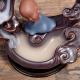 Ceramic Incense Burner Backflow Incense Burner Creative Ornaments Ceramic Backflow Incense Antique Purple Sand Aromatherapy Burner