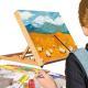 Adjustable Wooden Artist Workstation A3 Drawing Board Easel Art Craft Table Desk