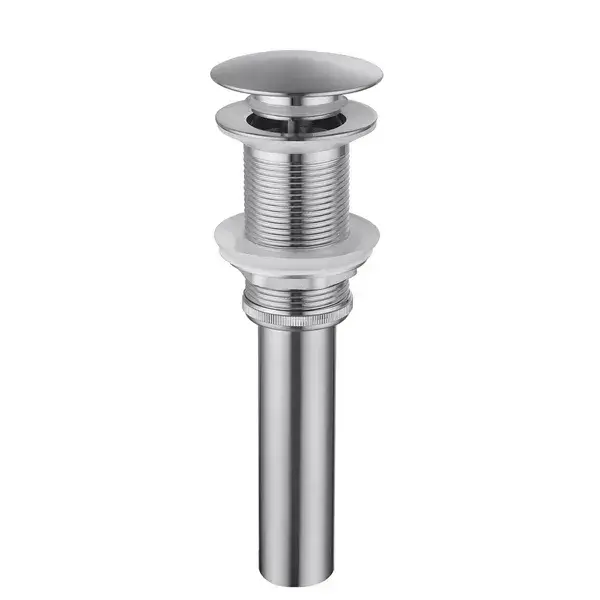 Bathroom Sink Drain Without Overflow, Vessel Sink Lavatory Vanity Pop-Up Drain Stopper, 304 Stainless Steel