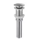 Bathroom Sink Drain Without Overflow, Vessel Sink Lavatory Vanity Pop-Up Drain Stopper, 304 Stainless Steel