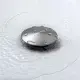 Bathroom Sink Drain Without Overflow, Vessel Sink Lavatory Vanity Pop-Up Drain Stopper, 304 Stainless Steel