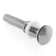 Bathroom Sink Drain Without Overflow, Vessel Sink Lavatory Vanity Pop-Up Drain Stopper, 304 Stainless Steel