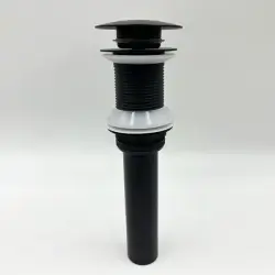 Bathroom Sink Drain Without Overflow, Vessel Sink Lavatory Vanity Pop-Up Drain Stopper, 304 Stainless Steel