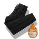 Mens Trousers Winter Velvet Thickening Loose Fleece Pants With Zip Pocket Large Size Windproof Warm Jogging Pants