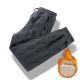 Mens Trousers Winter Velvet Thickening Loose Fleece Pants With Zip Pocket Large Size Windproof Warm Jogging Pants