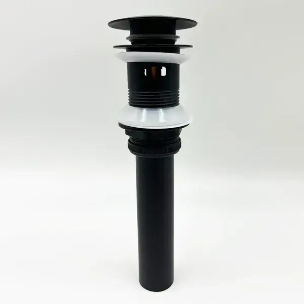 Bathroom Sink Drain With Overflow, Vessel Sink Lavatory Vanity Pop-Up Drain Stopper, 304 Stainless Steel