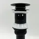 Bathroom Sink Drain With Overflow, Vessel Sink Lavatory Vanity Pop-Up Drain Stopper, 304 Stainless Steel