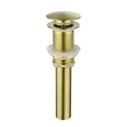 Bathroom Sink Drain Without Overflow, Vessel Sink Lavatory Vanity Pop-Up Drain Stopper, 304 Stainless Steel