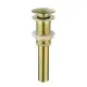 Bathroom Sink Drain Without Overflow, Vessel Sink Lavatory Vanity Pop-Up Drain Stopper, 304 Stainless Steel