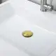 Bathroom Sink Drain Without Overflow, Vessel Sink Lavatory Vanity Pop-Up Drain Stopper, 304 Stainless Steel
