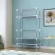 Portable Clothes Closet Rolling Door Wardrobe With Hanging Rack Non-Woven Fabric Storage Organizer With Three Drawer Boxes No-Tool Assembly - 35.4 X 17.7 X 67.0 In Gray