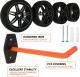 4x Car Tire Wall Mount Brackets, Tire Rim Hooks, Tree Shelf Holders