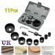 11PCS CUTTER SET Round Circular Drill Cutting Case Kit MetalAlloy Wood