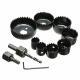 11PCS CUTTER SET Round Circular Drill Cutting Case Kit MetalAlloy Wood